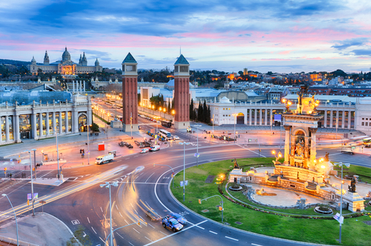 Barcelona, Španělsko. Plaza de Espana shutterstock_520067140.jpg