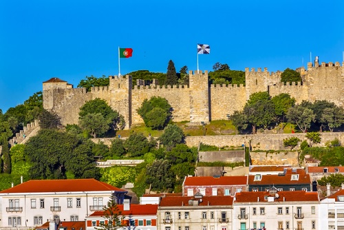 Portugal Castle Castelo sv. Jiri Lisbon 500x33shutt_548082178